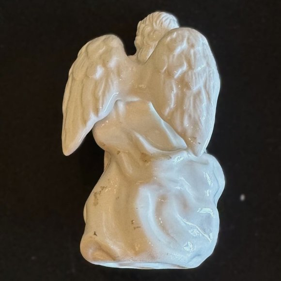 Vintage White OCI Omnibus Angels with Instruments Christmas Set of 2 Lovely! - Picture 6 of 14
